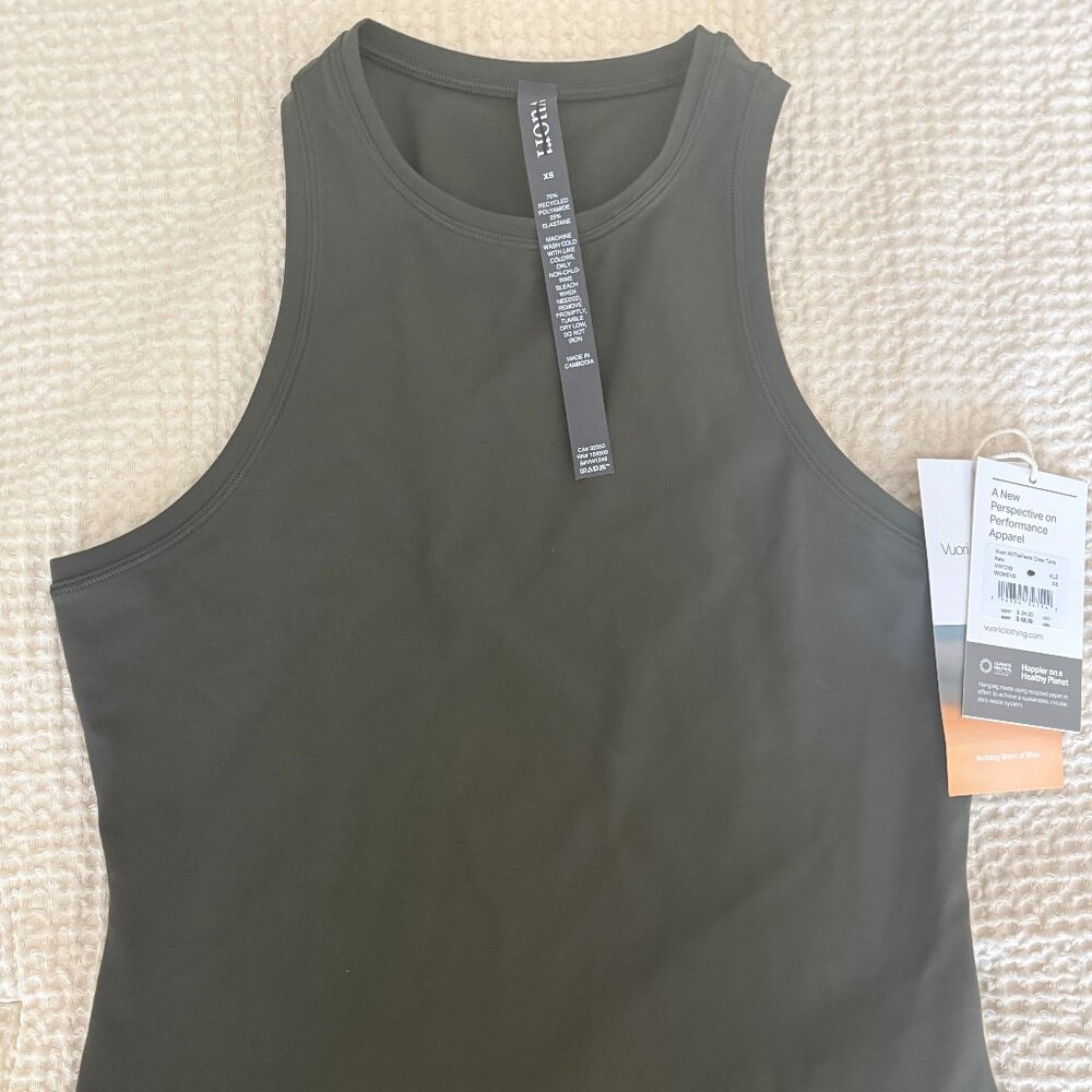 NWT Vuori All The Feels Crew Tank in Kale Extra Small